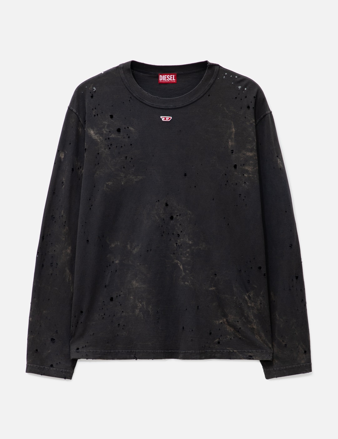 Diesel - Destroyed long-sleeve T-shirt | HBX - Globally Curated 