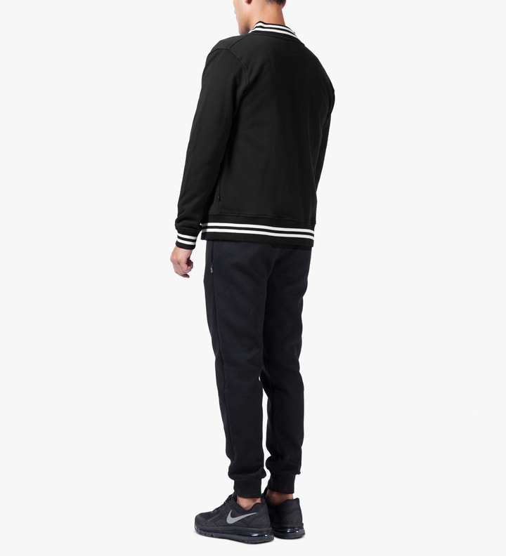Stüssy Black Fleece Varsity Jacket