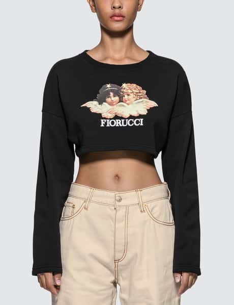 Fiorucci Vintage Angels Cropped Sweatshirt HBX