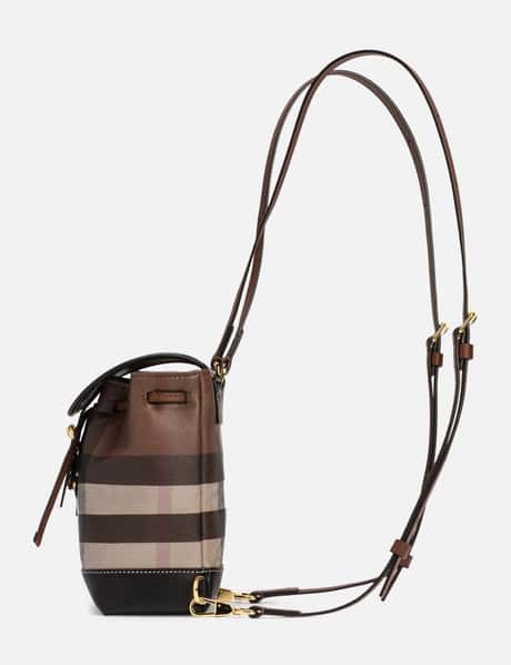 Burberry Micro Check Leather Backpack