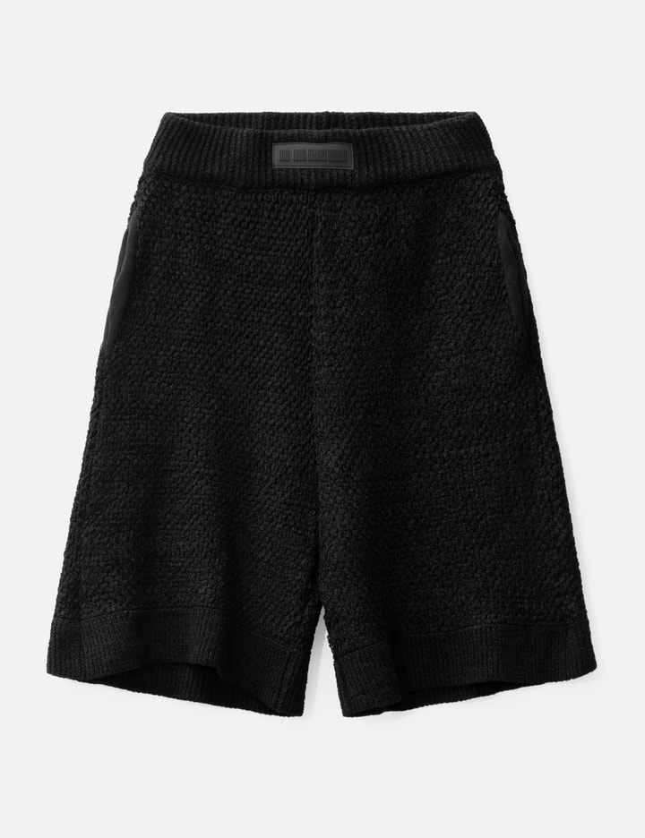 Lgn Louis Gabriel Nouchi Shorts In Tencel Textured Knit In Black