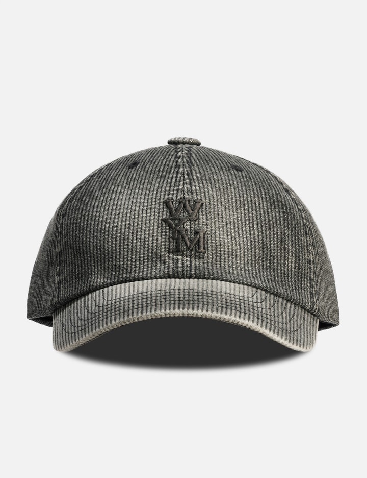 Wooyoungmi Ribbed Denim Logo Ball Cap