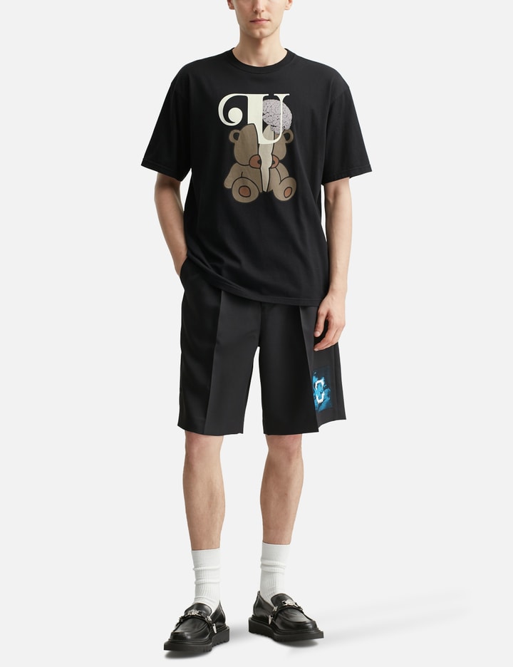 UC1E3801Halved Bear U Short Sleeve T-shirt Placeholder Image