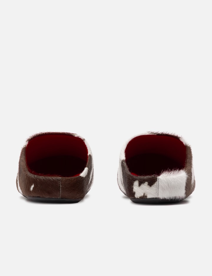 Marni Long Hair Calfskin Fussbett Sabot