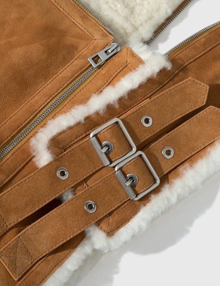 SHEARLING ZIPPED JACKET Placeholder Image