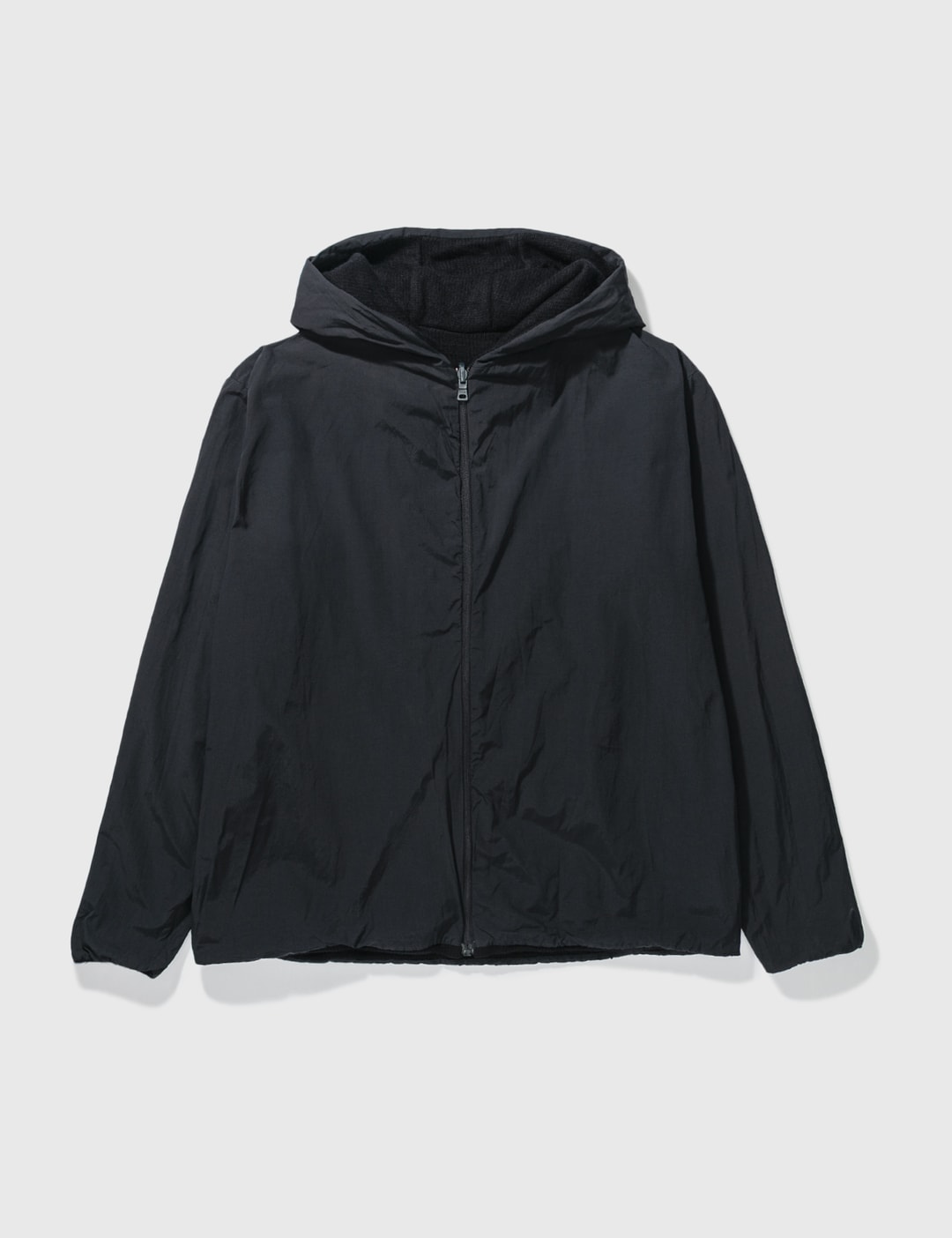 Prada Reversible Hooded Windbreaker Jacket in Gray for Men