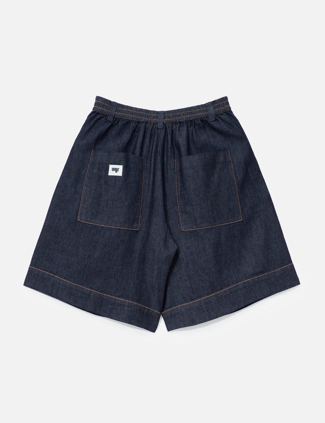 Light Denim Pleated Shorts view 9