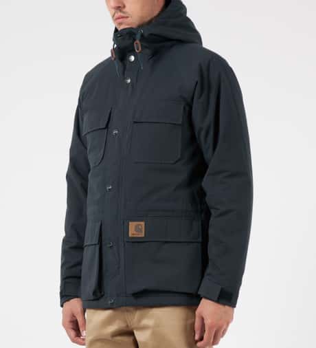 Dark Navy Carhartt Mentley Jacket Navy Carhartt Work In Progress