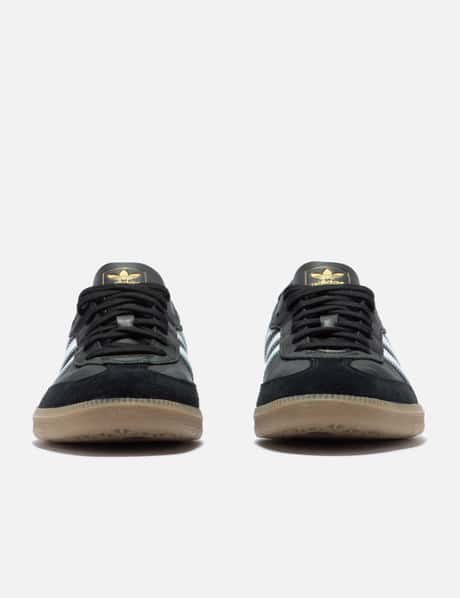 adidas gazelle silver green womens ADIDAS SAMBA DECON CORE BLACK GOLD main image 1