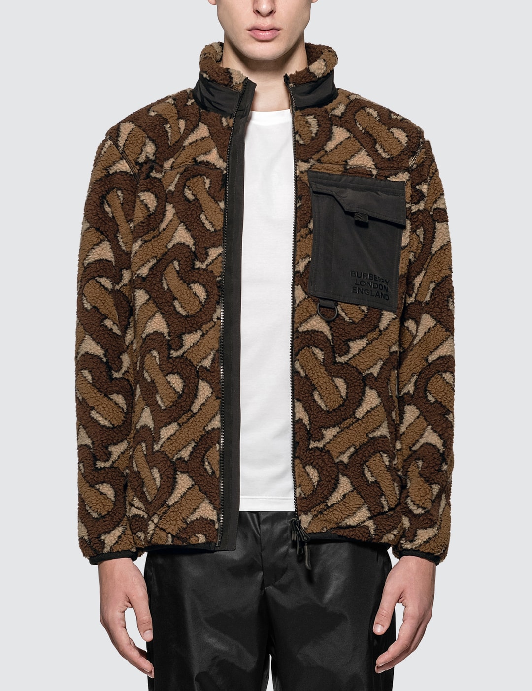 Burberry - Monogram Fleece Jacquard Jacket | HBX - Globally Curated Fashion  and Lifestyle by Hypebeast