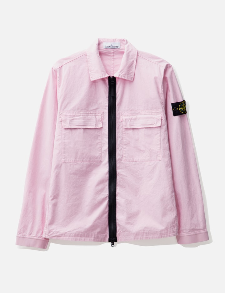 Shop Stone Island Ripstop Overshirt In Pink