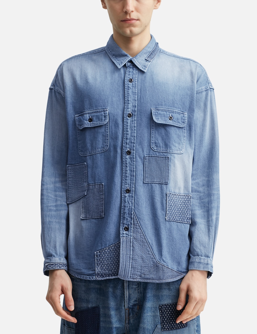 Patch Denim Shirt 5YR Wash view 18