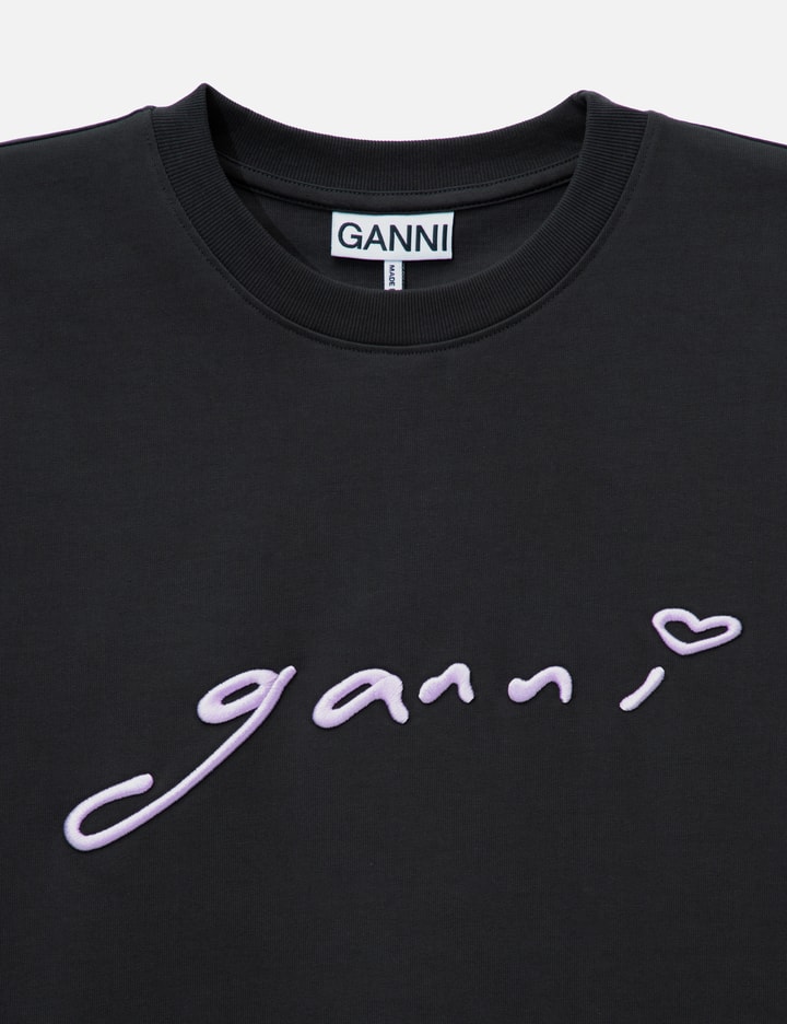 Ganni T-Shirt In Grey