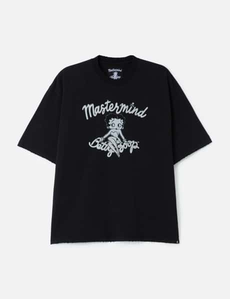 Mastermind World Mastermind World x X Betty Boop Damaged Boxy Short Sleeve T-shirt