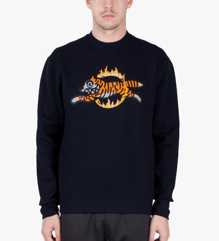 Peacoat L/S Tiger Dog Crewneck Sweater Placeholder Image