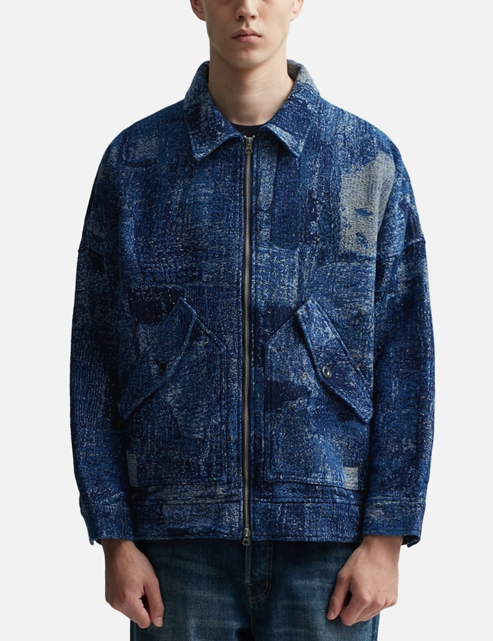 JACQUARD BORO BLOUSON RINSE Placeholder Image