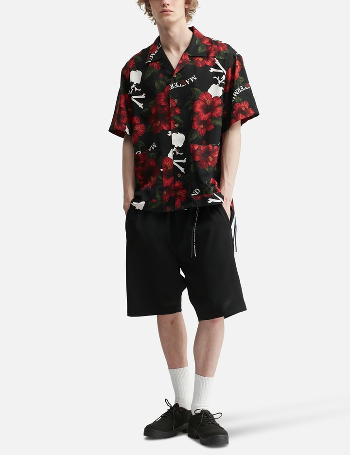 マスターマインド・ワールド Hibiscus Washable Silk SS Shirt