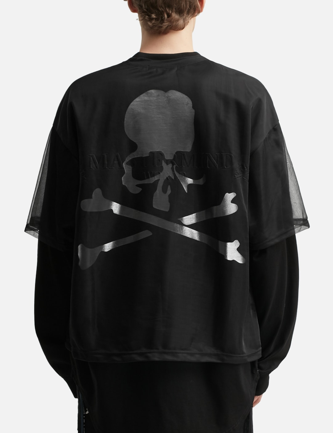 Sheer Layered Boxy Long Sleeve T-Shirt view 14