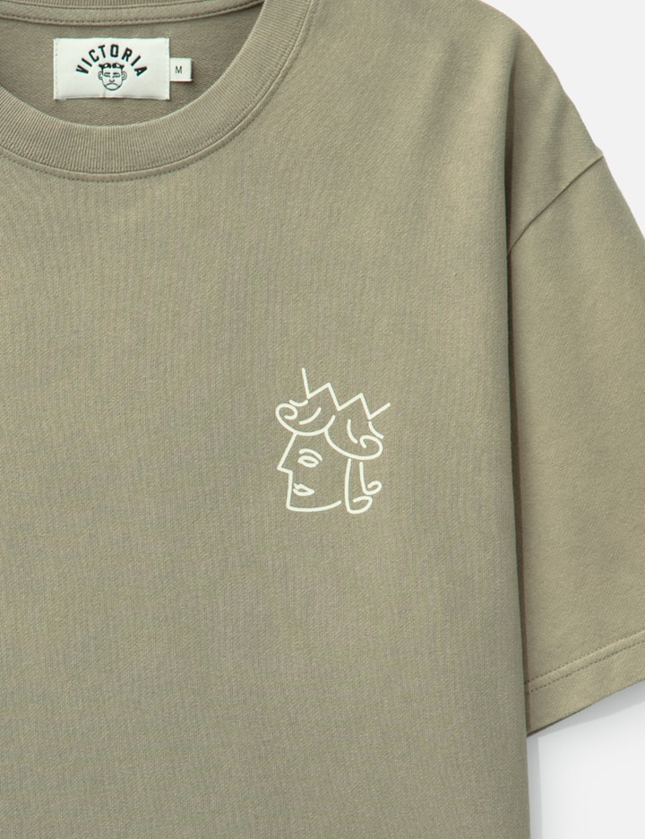 Victoria Sun Faded Queenhead Logo Short Sleeve T-Shirt