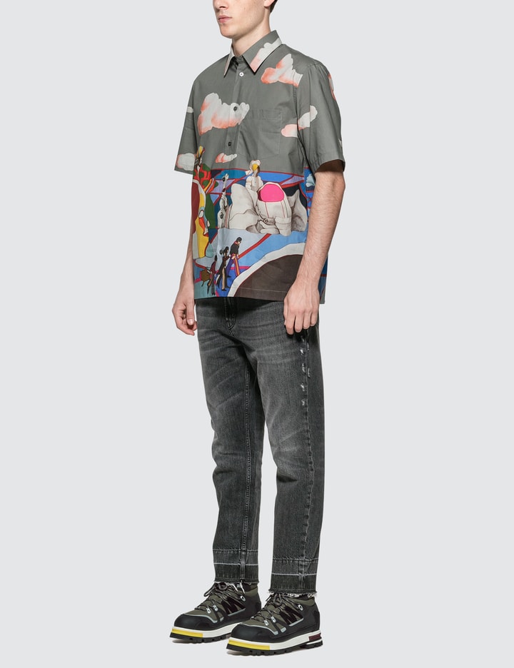 Raw Hem Distressed Denim Jeans Placeholder Image