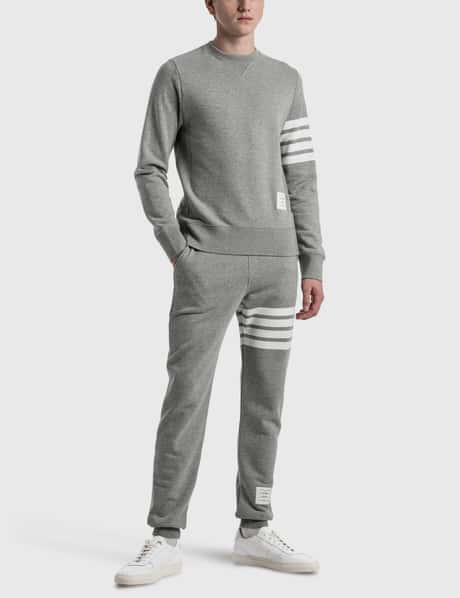Thom Browne - ループバック ジャージー ニット 4-Bar クルーネック 
