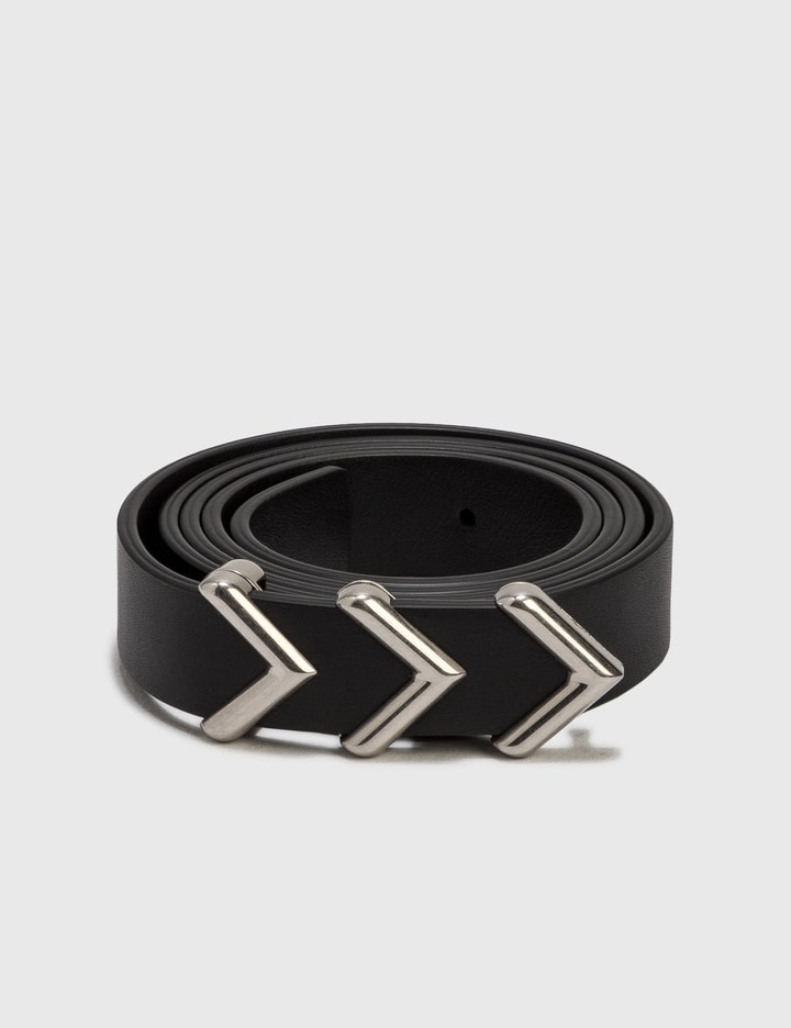 Metal Chevron Leather Belt Placeholder Image