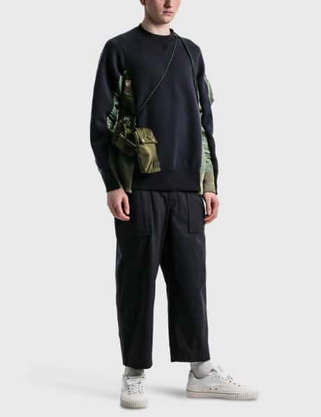Sacai - スポンジスウェット MA-1 プルオーバー | HBX - ハイプ  