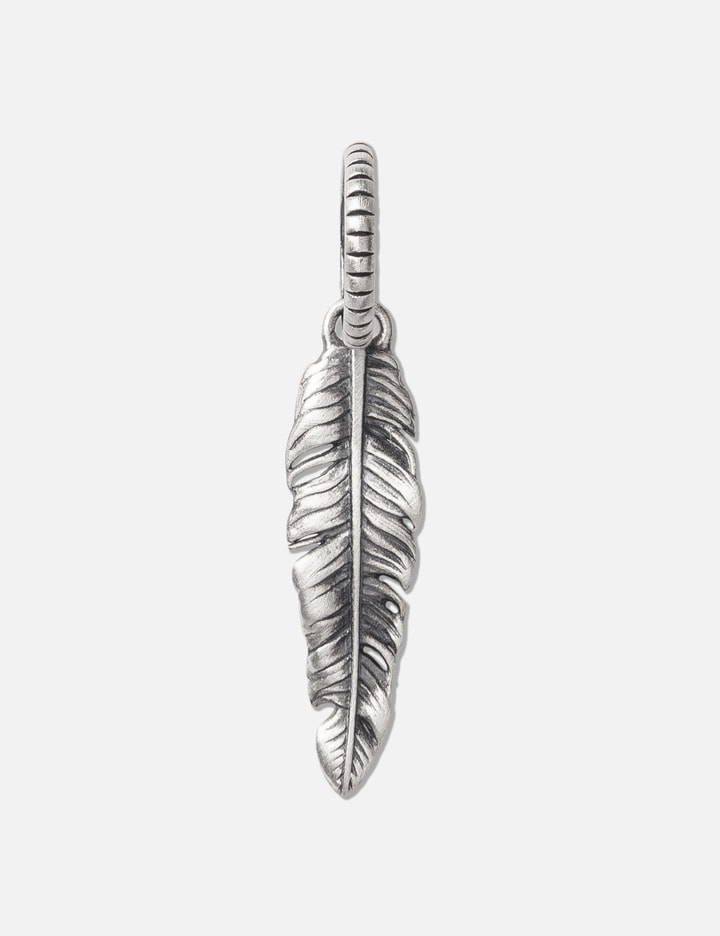 POLYTERU 925 Silver Pendant Feather