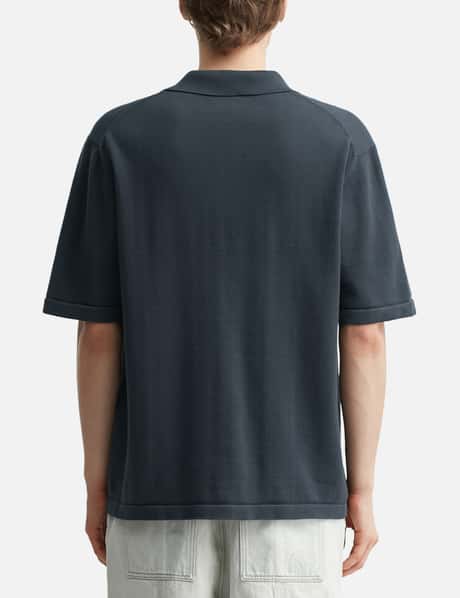 Bold Fox Head Embroidered Knitted Polo view 12