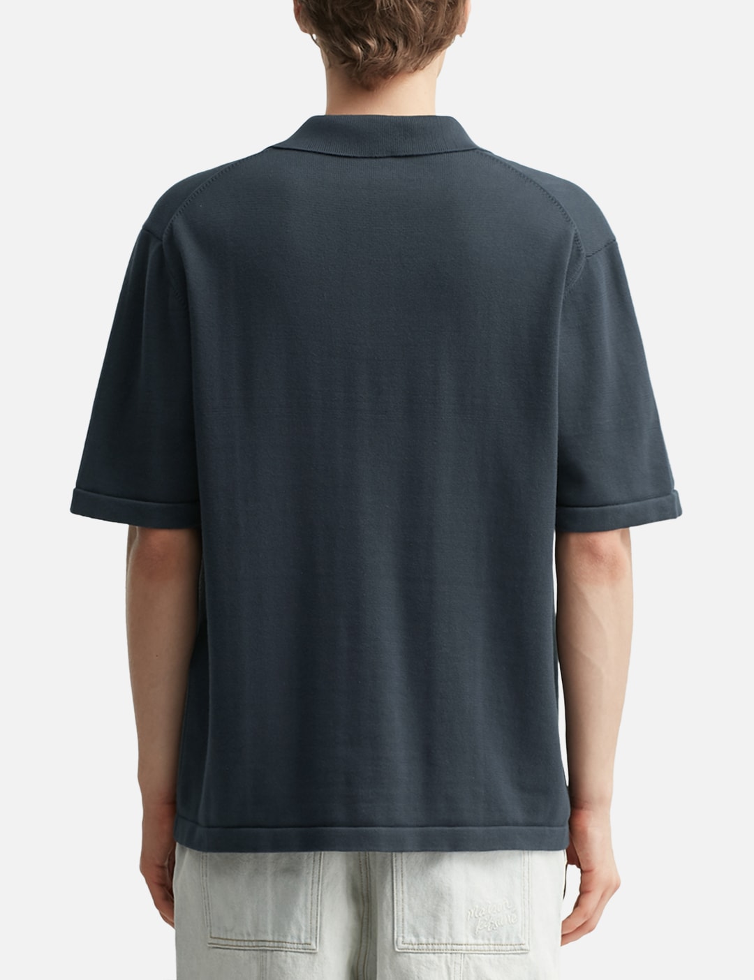 Bold Fox Head Embroidered Knitted Polo view 19
