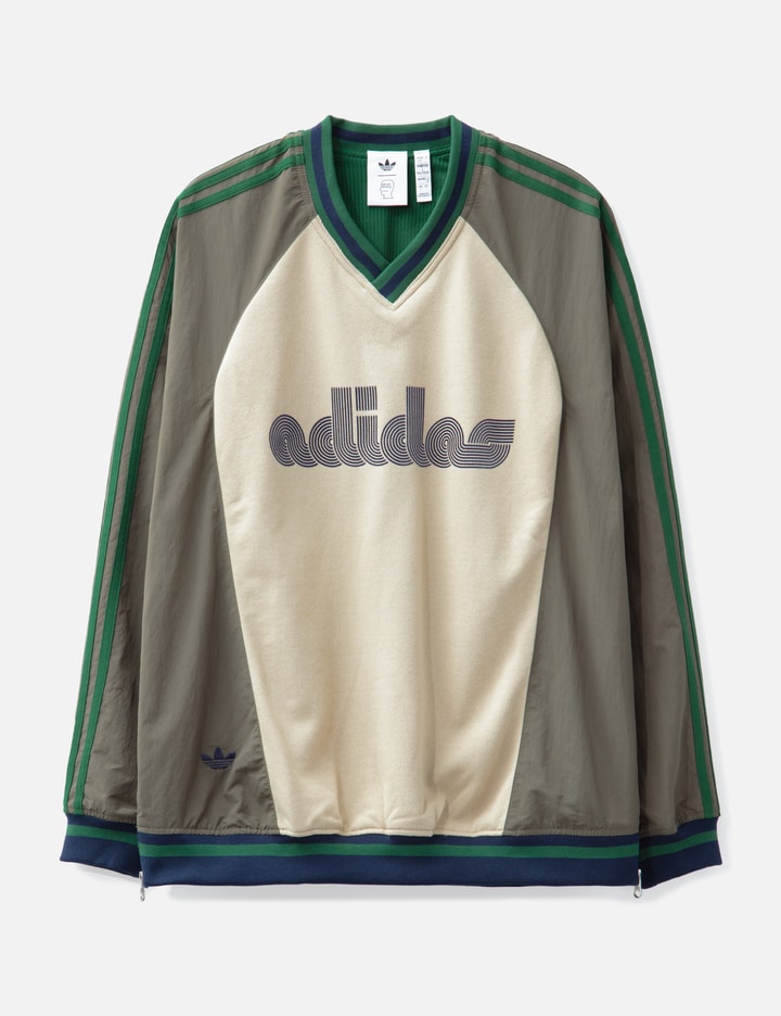 Adidas Originals X Brain Dead Logo Print Long-sleeved T-shirt In Brown