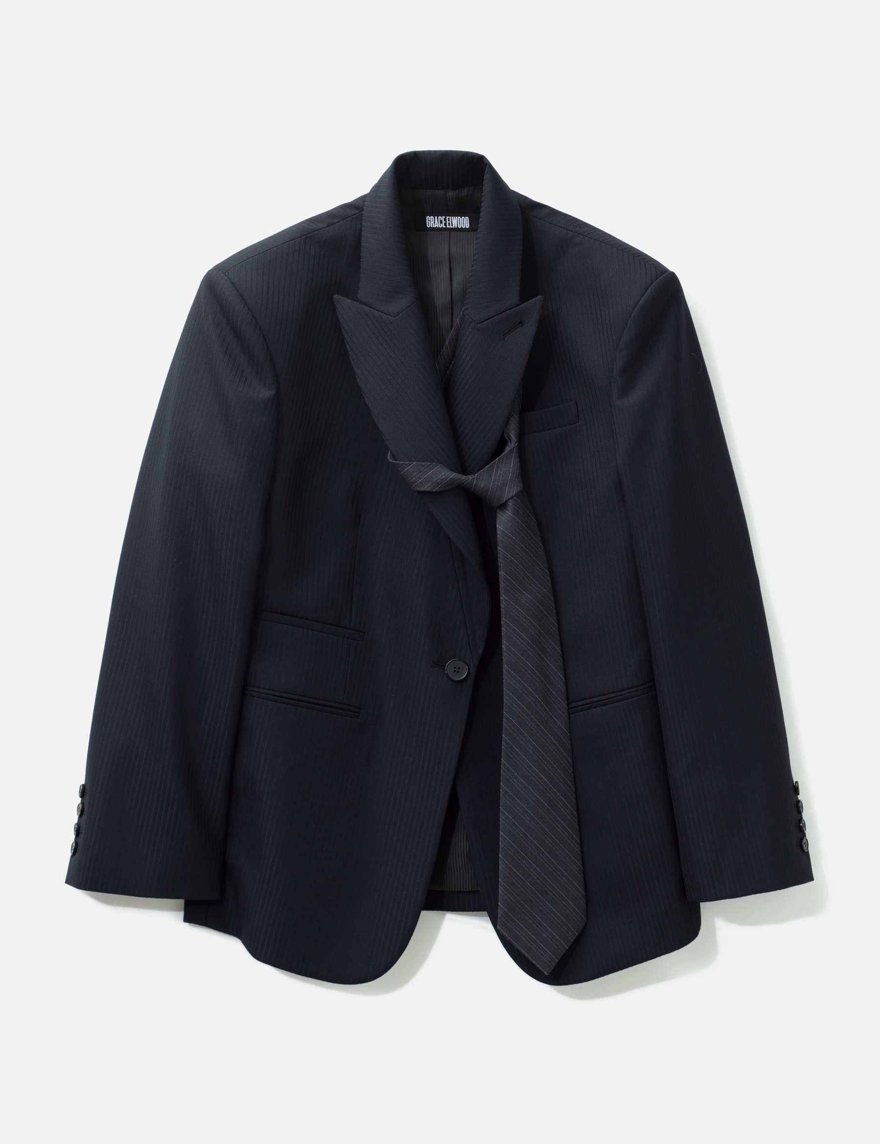 Tie Pireced Oversized Jacket view 16