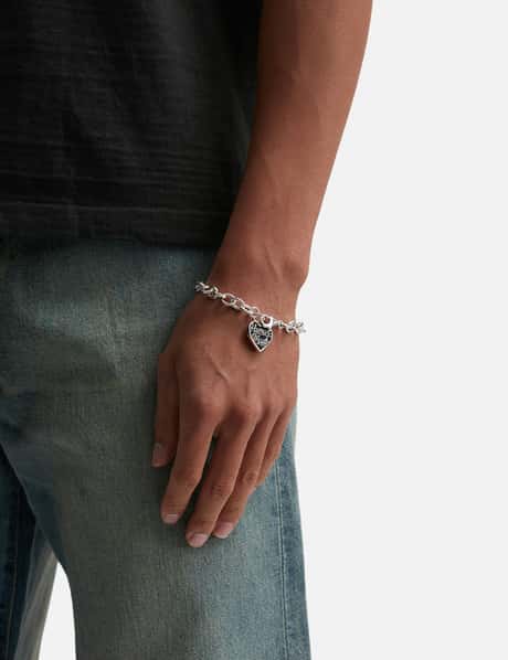 Human Made - Heart Silver Bracelet | HBX - Globally Curated  