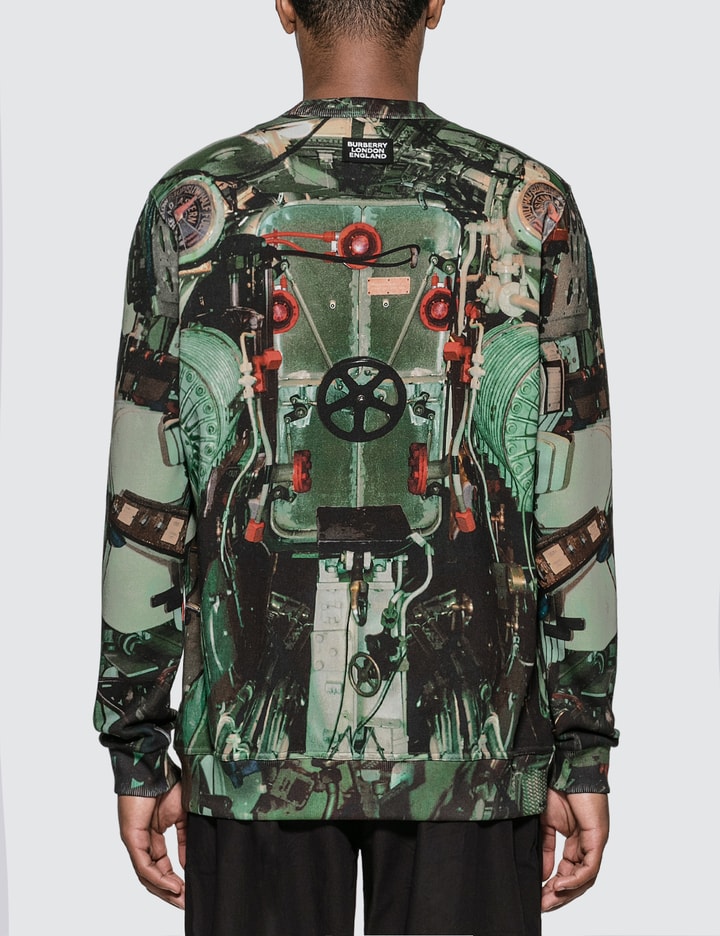 Submarine Print Cotton Sweatshirt Placeholder Image