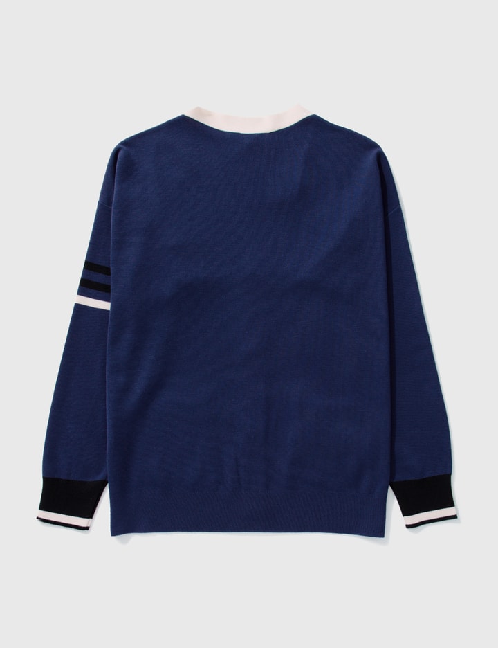 Olympia Le-tan X Maison Kitsuné Patches Varsity Cardigan Placeholder Image