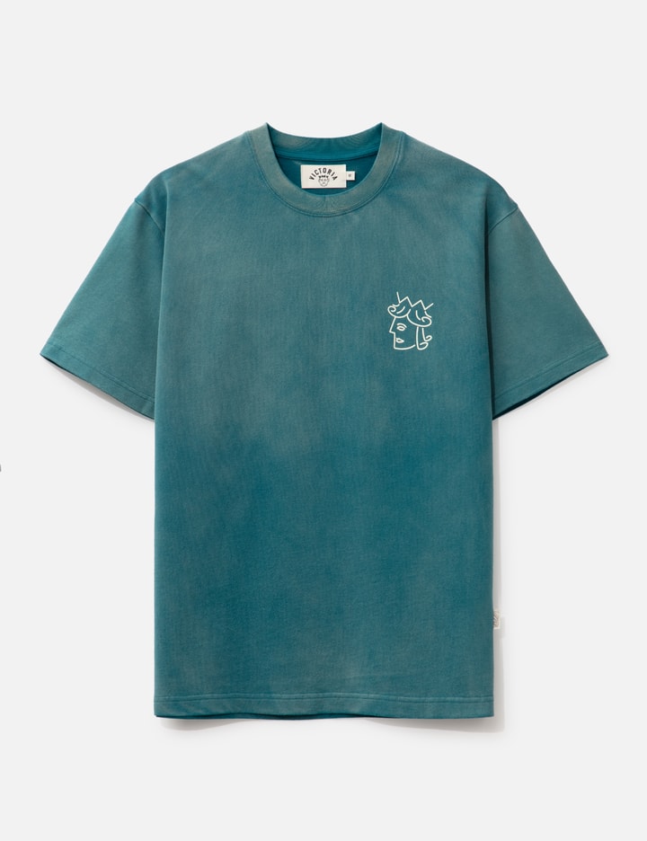 Faded Queenhead Logo Short Sleeve T-shirt Placeholder Image