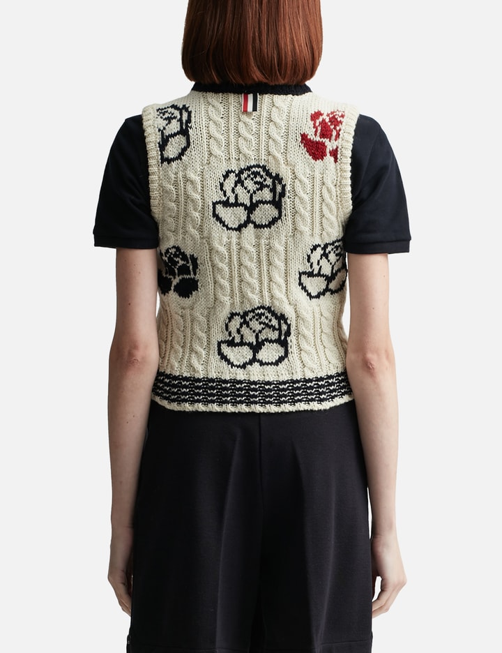 Rose Intarsia Cropped Top Placeholder Image