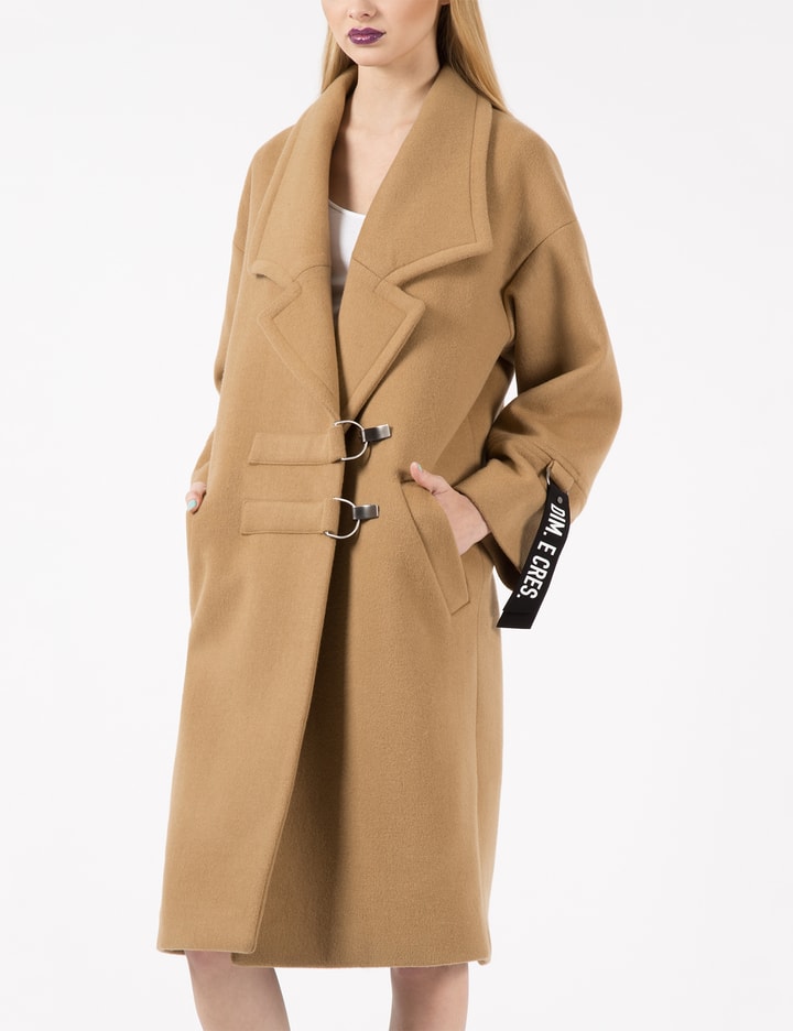 Camel Dim Oversize Unisex Coat Placeholder Image