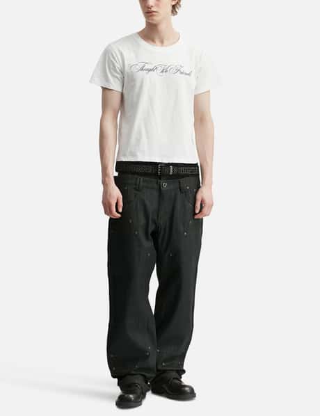 "Sera" Cursive Fitted T-Shirt In White view 14
