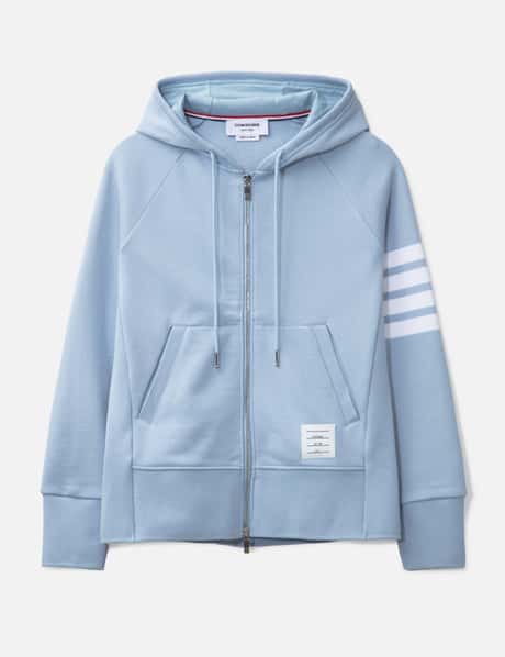 Thom Browne Classic Loopback 4-bar Full Zip Hoodie