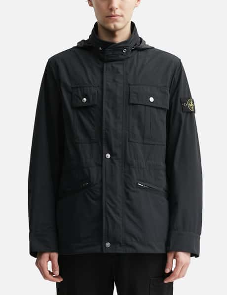 Stone Island Micro Twill Field Jacket HBX - Main Image