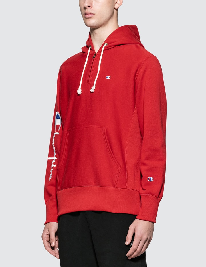 Sleeve Logo Half Zip Hoodie Placeholder Image