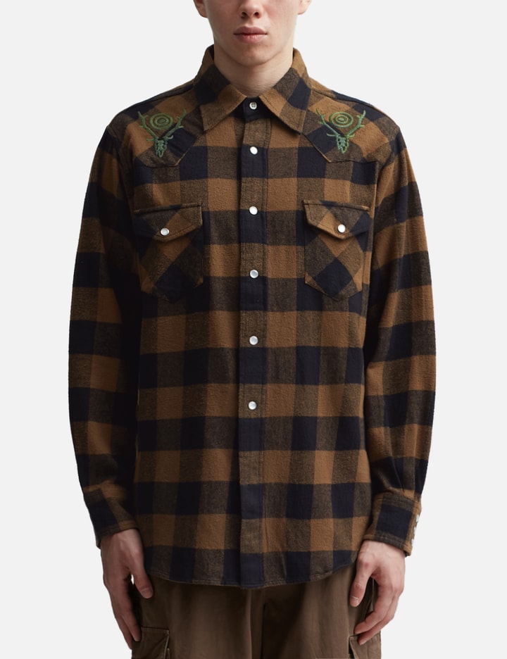 Shop South2 West8 Western Shirt In Brown