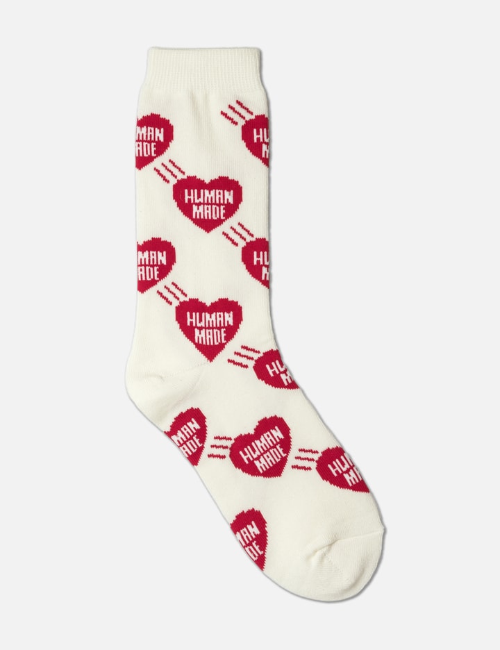 Shop Human Made Heart Socks In Red