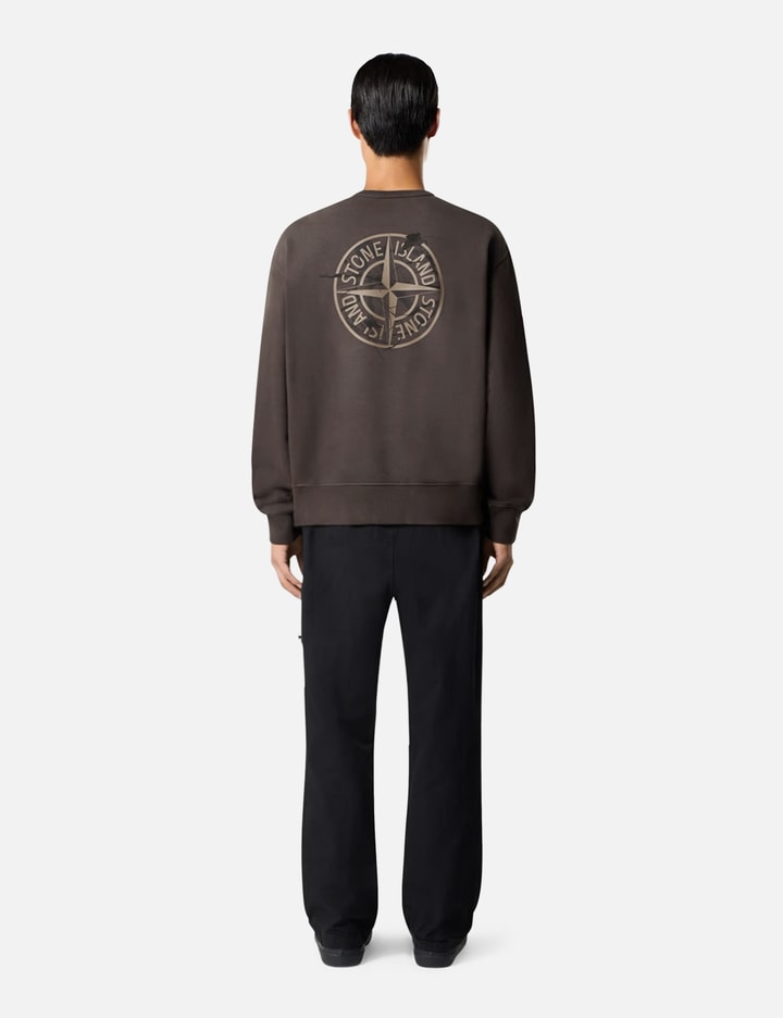 Stone Island Organic Cotton Fleece Oversized-Fit Crewneck Sweatshirt