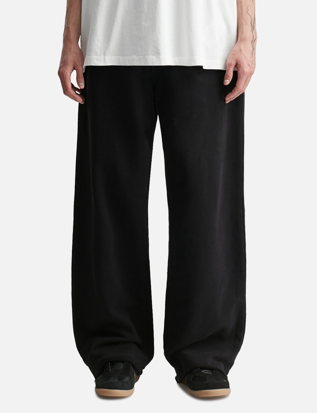 Wide-Leg Cotton Trousers view 11