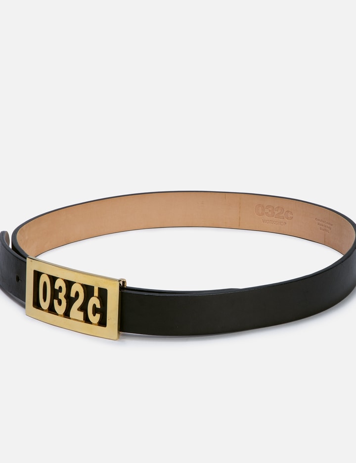 Shop 032c Plaque Belt In Black