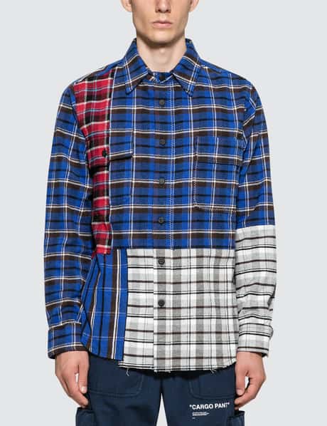 Off-White™ - Check Reconstructed Shirt | HBX - Globally Curated 