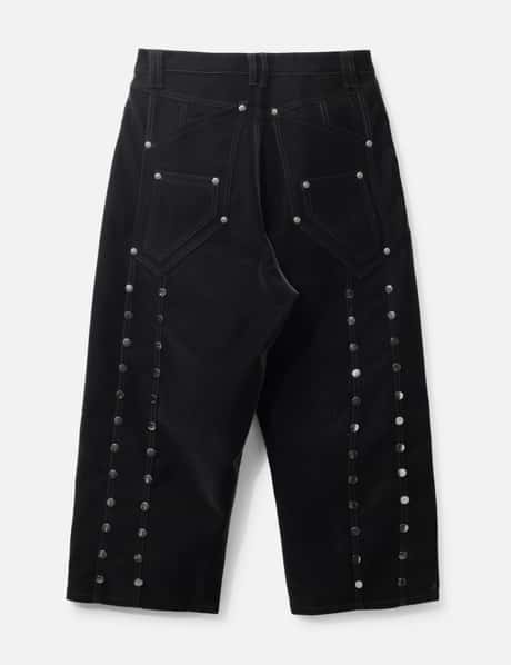 "Stephen" Black Baggy Pants view 8