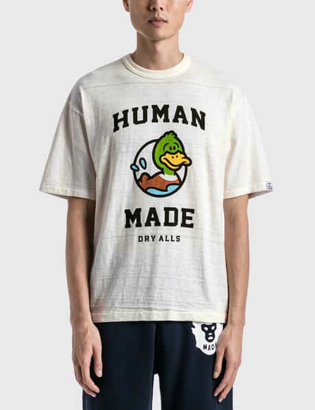 Japanese Human Made T-shirt Men Women 1:1 Green Head Flying Duck T